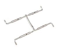 Vite di fissaggio per mentoniera per violino 4/4 in metallo argentato 2X accessori per violino