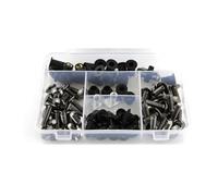Vite di montaggio per moto Per CBR 600 1999 2000 Carenatura Completa Per Moto Kit Bulloni Carenatura Clip Dadi Viti Acciaio(Titanium)