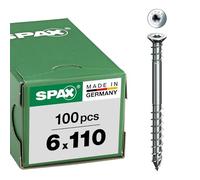 Vite di regolazione, 6 x 110 mm, 100 pezzi, testa piatta, T-STAR plus T30, staffe, 4CUT, WIROX - 0161010601105