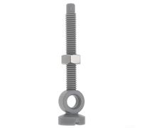 Vite di ricambio per valvola di scarico, filettatura M6, lunghezza 62 mm, con dadi, compatibile con meccanismi di scarico del lavandino o della vasca (1 pezzo)