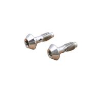Vite di scarico for disco idraulico for bicicletta in lega, clip for freno, riempimento olio, bulloni di spurgo, accessori for bici(Silver)