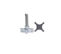 Vite di serraggio della manopola in acciaio inossidabile 304 | M6 M8 Filettatura In Lega Di Alluminio Star Plum Bachelite Stringere A Mano La Vite A Testa Zigrinata(Silver,5PCS_M6X30MM)