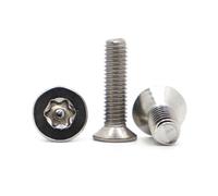 Vite di sicurezza antifurto a prova di manomissione Torx in acciaio inossidabile 304 a testa piatta svasata con perno M2 M2.5 M3 M4 M5 M6, M6
