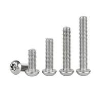 Vite di sicurezza antifurto e antimanomissione a testa tonda Torx a sei petali M2-M10 in acciaio inox(50mm,M10 (2pcs))