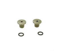 Vite di spurgo per cambio olio in titanio, compatibile con serie R7000 R8000, per olio idraulico dei freni per bici da strada (B-argento, 2 pezzi)