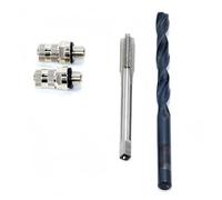 Vite di spurgo Vite di scarico Maschio filettato e punta elicoidale for valvola dell'aria completa e O-ring in acciaio inossidabile(2 pce screw)