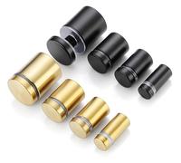 Vite distanziatrice in acciaio inossidabile, 12 pcs Stainless Steel Standoff Holders Acrylic Frame Glass Sign Wall Mount Multicolor(Black 12x20mm)