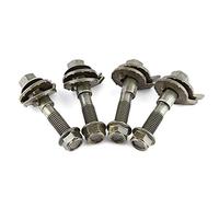 Vite eccentrica per auto, 4 pezzi 14mm Bullone di allineamento a ruote per auto Bullone regolabile per camma Bullone per camma di modifica a basso profilo per auto