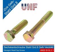 Vite Esagonale 5/8-18 UNF Acciaio Grado 8 Giallo Zincato