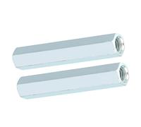 Vite filo biella Dado For Asta Lunga - Dadi Di Accoppiamento, Dado Di Accoppiamento Esagonale M8 X 66 Connettore Asta Filettata For Asta Filettata Esagonale (2 Pezzi)