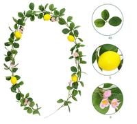 Vite Finto Limone per Decorazione Elegante 200cm Pianta Verde Artificiale per Us
