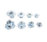 Vite for connettore for mobili a quattro punte in acciaio M4-M12 da 10 pezzi(2pcs M10x16mm)