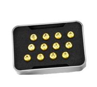 Vite for disco T25 for mountain bike M5x10mm, viti di fissaggio for freni a prugna in lega(Gold)