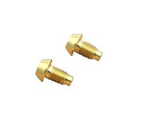 Vite for freno a disco idraulico for bicicletta in lega, clip for freno, vite di spurgo for riempimento olio, compatibile con mountain bike M6 TC4(Gold)