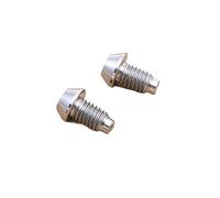 Vite for freno a disco idraulico for bicicletta in lega, clip for freno, vite di spurgo for riempimento olio, compatibile con mountain bike M6 TC4(Silver)