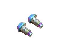 Vite for freno a disco idraulico for bicicletta in lega, clip for freno, vite di spurgo for riempimento olio, compatibile con mountain bike M6 TC4(Dazzle)