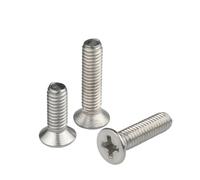 Vite for mobili a testa svasata con testa a croce piatta in acciaio inossidabile 304 M1.6 M2 M2.5 M3 M4 M5 M6 Mini Micro Small(14mm,M2.5 x 50Pieces)
