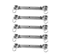 Vite for tenditore a ganascia/ganascia chiusa M5 M6 M8 M10 M12 M16 for il tensionamento della fune portacavi in acciaio inossidabile 304 resistente(5 Pcs,M8)