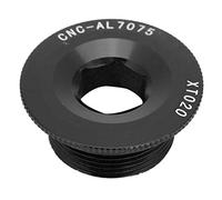 Vite guarnitura KEENSO, bullone pedivella in lega di alluminio per tappo staffa mountain bike Vite guarnitura M20 Viti asse BB(nero)