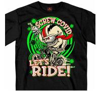 Vite Il Virus 19 Pandemic 2020 Lets Ride Moto T-Shirt GMS1474