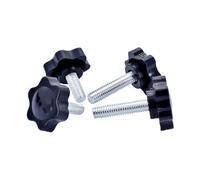 Vite in acciaio inox, viti zigrinate, vite zigrinate a forma di stella M4 M5 M6 M8 M10 M12, manico in plastica, prugna, vite serrata a mano, dadi di serraggio, bottone meccanico, acciaio al carbonio