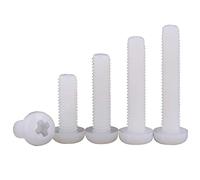 Vite in nylon Vite a testa tonda in, vite a testa bombata isolata, vite a vite in bianca-M8 * 60 【10 pezzi】