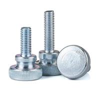 Vite manuale, vite zigrinata a testa grande, bullone tondo testa alta-M8 * 40 【1 pezzo】