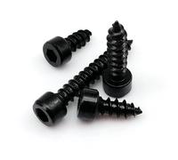 Vite meccanica esagonale interna a filettatura completa10/20/50/100 pezzi M2 M3 M4 M5 M6 Acciaio al carbonio nero Brugola esagonale a esagono incassato Testa Altoparlante Vite autofilettante in legno(