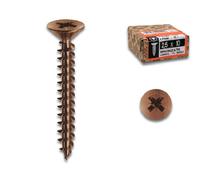 Mustad Vite per legno Panelvit TSP autofilettante Pozidriv 5 x 50 mm Bronzo 200 pezzi