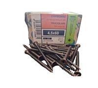 Vite per Legno a Croce Testa Piana Ferro Bronzo mm.4,5x60 Pz.200 MUSTAD PANELVIT