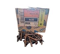 Vite per Legno a Croce Testa Piana Ferro Bronzo mm.4x35 Pz.500 MUSTAD PANELVIT