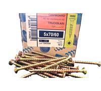 Vite per Legno a Croce Testa Piana Ferro Giallo mm. 5x70 Pz.200 MUSTAD PANELVIT