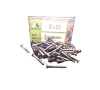 Vite per Legno a Spacco Ferro Bronzo Testa a Gocci di Sego mm.3x25 Pz.500 MUSTAD