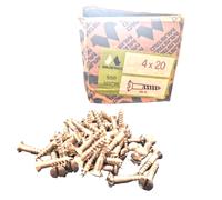Vite per Legno a Spacco Italiano Ferro Cromo Testa T.G.S mm. 4x20 Pz. 500 MUSTAD