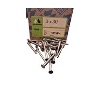 Vite per Legno a Spacco Italiano Ferro mm. 3x30 Pz. 500 MUSTAD