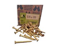 Vite per Legno a Spacco Italiano Ferro Ottonato mm. 3,5x30 Pz. 500 MUSTAD