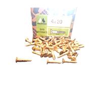 Vite per Legno a Spacco Italiano Ferro Ottonato mm. 4x20 Pz. 500 MUSTAD