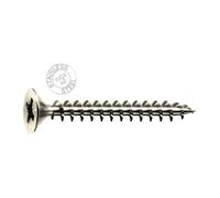 Mustad Viti truciolari per legno Panelvit – Inox A2, testa piana svasata – Nautica, vari diam.