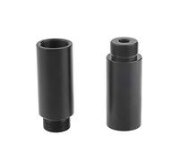 Vite per microfono CAMVATE da 5/8 "-27 femmina a 5/8" -27 maschio per montaggio su nano Yeti blu su supporti ammortizzatori Yeti blu standard (2 pollici, nero)