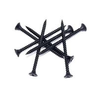 Vite Per Terrazzo 100 pezzi M3.5 viti for lamiera a testa piatta con croce nera viti for legno in acciaio adatte for la manutenzione di mobili in legno(50mm)