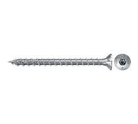 Fischer 670663-50 viti per truciolato Power-Fast II 4,5 x 40, testa svasata con stella interna TX filettatura completa, zincate tramite galvanizzazione, blu passivato