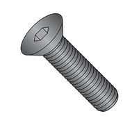 Vite piatta, in lega di ossido nero, attacco esagonale, filettatura M5-0,8, lunghezza 25 mm, completamente filettata, 100 pezzi