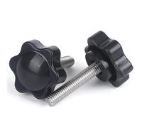 Vite Pollice, M4 M5 M6 M8 2-5 pz Forma a stella Torx Testa Maniglia Vite Serrare a mano Bulloni manuali a sei stelle(M5 x 25mm (5pcs),Head Dia 25mm)