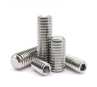 Vite prigioniera a testa cava esagonale in acciaio inox 316 A4, M3, M4, M5, M6, M8, M10, M12, DIN913, di grado marino, con punta piatta (4 mm, M8 10 pezzi)