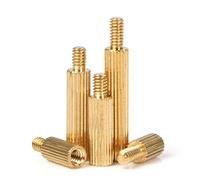 Vite prigioniera zigrinata a colonna tonda in rame, colonna di supporto per colonna di intervallo di isolamento colonna, vite per telecamera di sorveglianza di sicurezza-M2 * 26 + 3 【30 compresse】