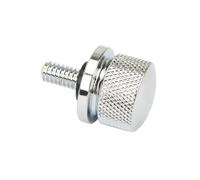 Vite rapida per bullone sedile posteriore parafango CNC 6mm | Compatibile con Harley Sportster Bob Softail Fat Boy Touring Glide Cvo DUBNRGC(Chrome)