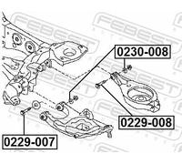 Vite regolazione angolo ruote 0229-008 FEBEST