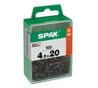 Vite Spax testa multipla svasata t-star plus t20 zincatura nera m 100 pz Nero
