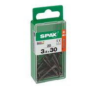 Vite Spax testa multipla svasata t-star plus t20 zincatura nera s 20 pz Nero