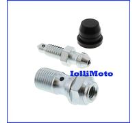 VITE SPURGO ARIA PINZA FRENI CON VALVOLA ACCIAIO M 10 x 1 mm APRILIA MANA 850